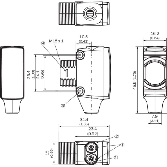Cellule Bar. reflex MOSFET P=6,5m PinPoint DO / Câble 2m Cellule Bar. reflex MOSFET P=6,5m PinPoint DO / Câble 2m-Lire la description