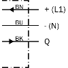 Cellule Bar. reflex MOSFET P=6,5m PinPoint DO / Câble 2m