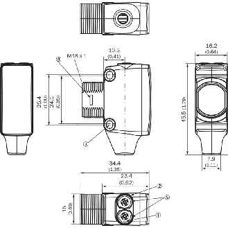 Cellule Bar. reflex MOSFET P=6,5m PinPoint DO / Câble 2m-Lire la description