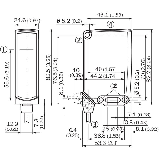 Cellule Bar. reflex PNP/NPN P=18m PinPoint LO/DO / Q6-DC 6P + Câble-Lire la description