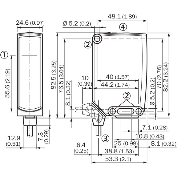 Cellule Bar. reflex PNP/NPN P=18m PinPoint LO/DO / Q6-DC 6P + Câble-Lire la description