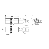 Cellule Directe PNP P=100mm IR LO Laiton Axial / M12 4P