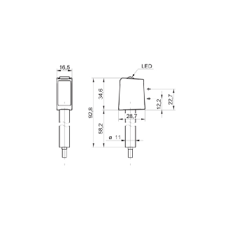 Cellule EAP Push-pull P=200mm Teach IO-L PinPoint LO/DO Inox / C 2m-Lire la description