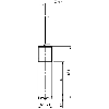Cellule Directe M18 NPN P=800mm Pot. IR LO/DO Métal Axial / Câble 2m