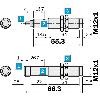 Cellule Barrage M12 PNP P=5m LR LO/DO Axial / M12 4P