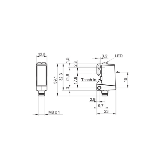 Cellule Barrage (R) PNP P=10m qTeach LO/DO / M08 4P-Lire la description