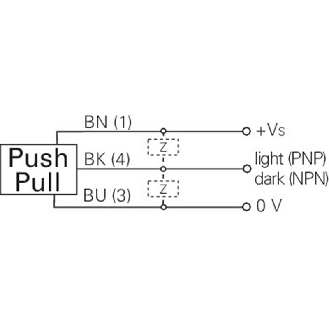 Cellule EAP Push-Pull P=50mm LO IO-Link / Câble 2m-Lire la description