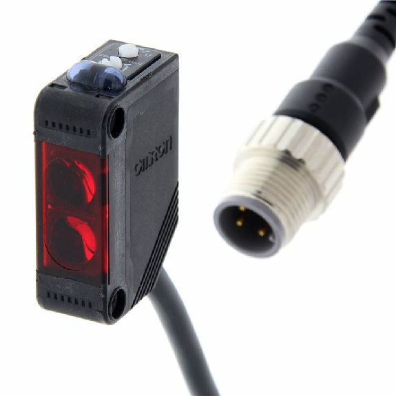 Cellule Bar. reflex PNP P=4m LR / M12 4P+C0.3m-Lire la description