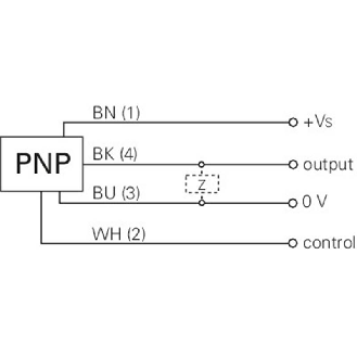Cellule EAP M18 PNP P=120mm LR LO/DO Plast. Axial 12-30Vdc / M12 4P-Lire la description