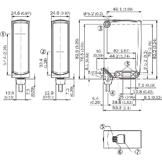 Cellule Barrage (E+R) PushPull P=60m IO-Link IR LO/DO / Câble 2m-Lire la description