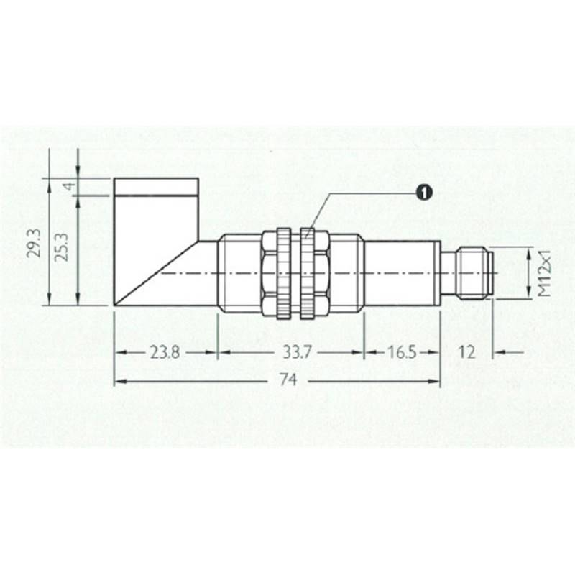 Cellule Directe M18 PNP P=100mm LO/DO Métal Radial / M12 4P-Lire la description