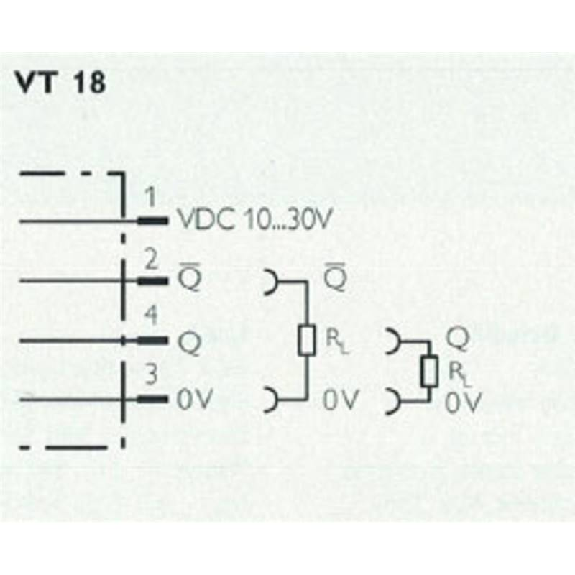 Cellule Directe M18 PNP P=100mm LO/DO Métal Radial / M12 4P-Lire la description
