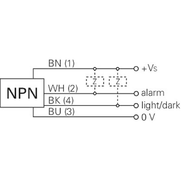 Cellule Directe M18 NPN P=430mm Teach IR LO/DO Métal Axial / Câble 2m-Lire la description