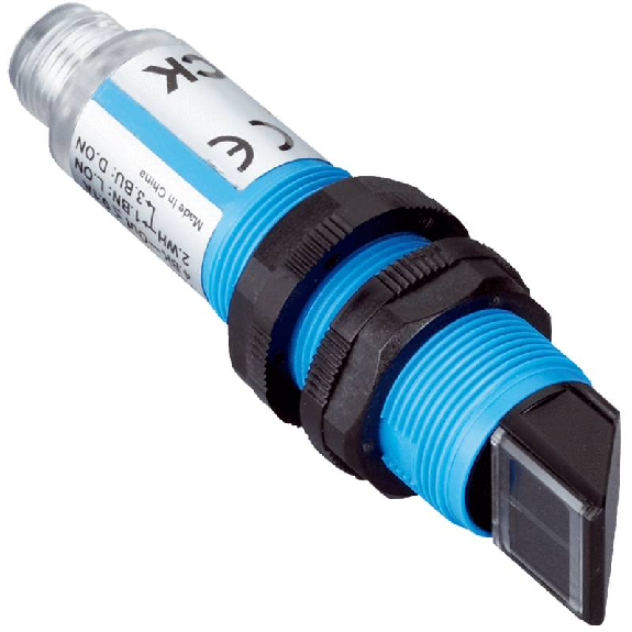 Cellule AAP M18 NPN P=130mm Pot. LR LO/DO Plast. Axial / M12 4P-Lire la description