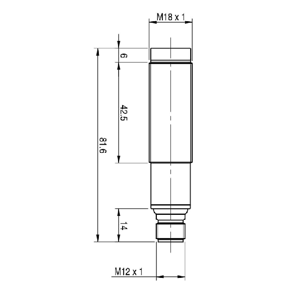 Cellule Directe M18 PNP P=400mm IR LO/DO Plast. Axial M12 4P-Lire la description
