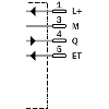 Cellule EAP PNP P=150mm Teach LR LO/DO Axial / M08 4P