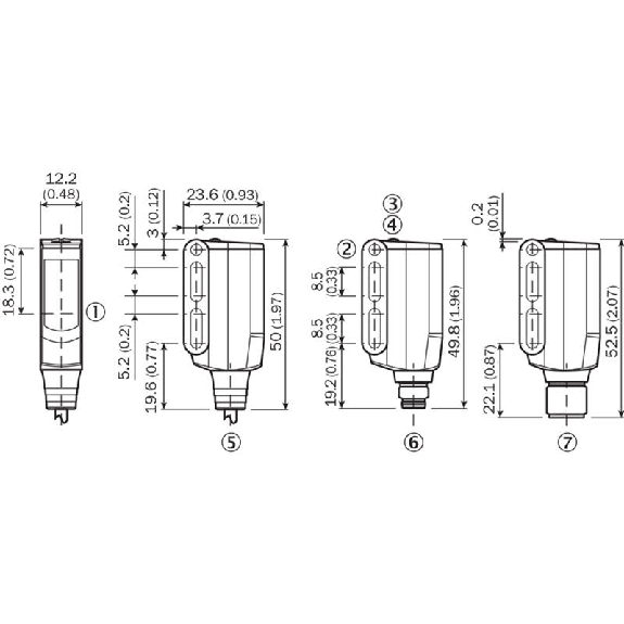 Cellule Bar. reflex PNP P=12m Teach Laser LO/DO / M08 4P-Lire la description