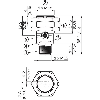 Cellule Directe M18 PNP P=550mm Pot. PinPoint LO Métal Axial / M12 3P