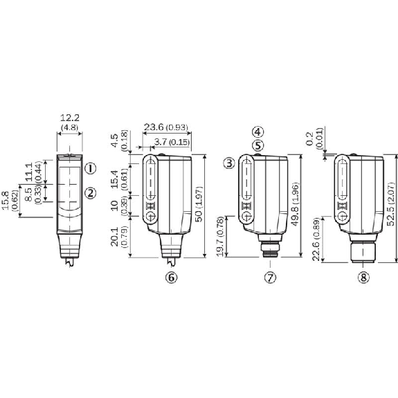 Cellule EAP PNP P=350mm Pot. PinPoint LO/DO / Câble 2m Cellule EAP PNP P=350mm Pot. PinPoint LO/DO / Câble 2m-Lire la description