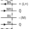 Cellule Bar. reflex PNP P=2m Pot. LR LO/DO / Câble 2m
