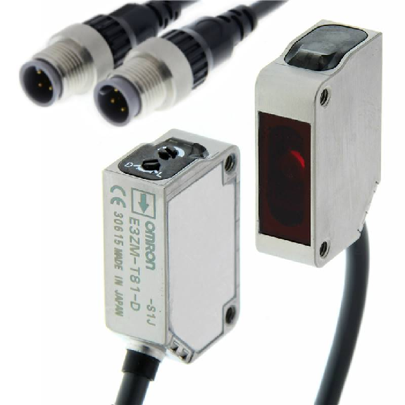 Cellule Barrage PNP P=15m Inox / M12 4P+C0.3m-Lire la description