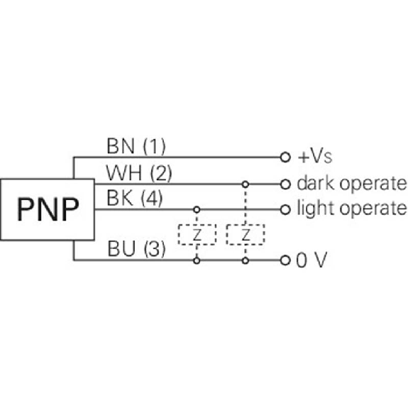 Cellule Barrage (R) PNP P=8m Pot. Laser LO/DO 11-30Vdc / M08 4P-Lire la description