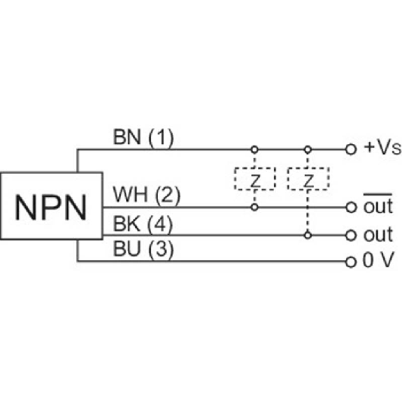 Cellule EAP NPN P=400mm qTeach PinPoint LO/DO / Câble 2m-Lire la description
