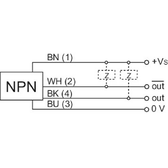 Cellule EAP NPN P=400mm qTeach PinPoint LO/DO / Câble 2m-Lire la description