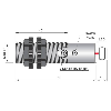 Cellule Directe M18 2 fils AC P=400mm LO/DO 20-250Vac / M12 4P