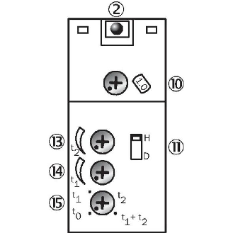 Cellule Bar. reflex RELAIS P=22m LR LO/DO Tempo Chauff / Bornier-Lire la description