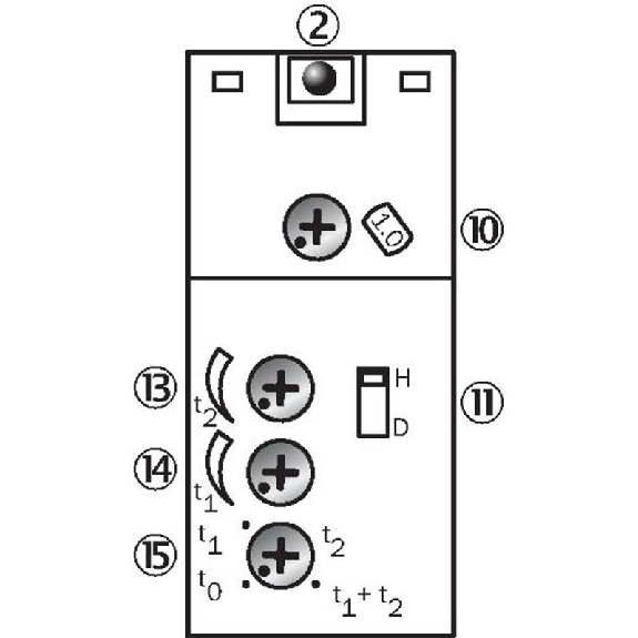 Cellule Bar. reflex RELAIS P=22m LR LO/DO Tempo Chauff / Bornier-Lire la description