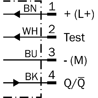 Cellule EAP PNP/NPN P=1.2m LR Pot. DO Tempo E.test / M12 4P-Lire la description