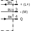 Cellule Bar. reflex transp. PNP P=3m Pot. LR LO/DO / M08A 3P