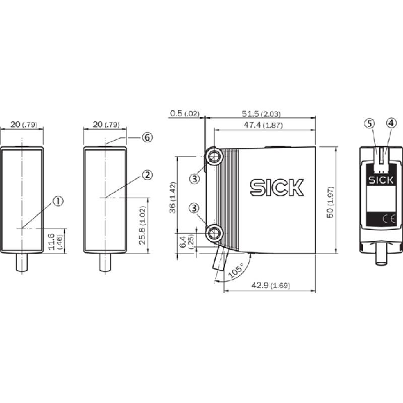Cellule Barrage RELAIS SPDT P=40m PinPoint LO/DO 24-240V / Câble 5m-Lire la description