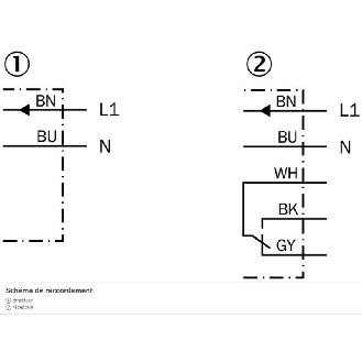 Cellule Barrage RELAIS SPDT P=40m PinPoint LO/DO 24-240V / Câble 5m-Lire la description