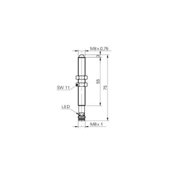 Cellule Barrage (R) M08 PNP P=2,5m LR LO Métal 10-30Vdc / M08 3P Cellule Barrage (R) M08 PNP P=2,5m LR LO Métal 10-30Vdc / M08 3P-Lire la description