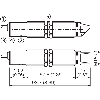 Cellule Bar. reflex M18 PNP P=35m Laser LO/DO Métal Radial / Câble 2m