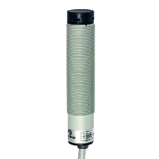 Cellule Directe M18 NPN P=300mm Laser LO/DO Plast. Axial Câble 2m-Lire la description