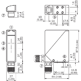 Cellule Bar. reflex PNP/NPN P=22m LR LO/DO E.test Tempo / M12 4P-Lire la description