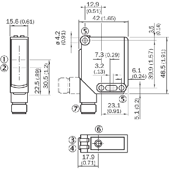Cellule Directe PNP P=1m Teach LR LO/DO / Câble 2m-Lire la description