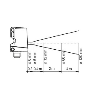 Cellule Bar. reflex Push-Pull P=8m LR LO / M12 4P-Lire la description