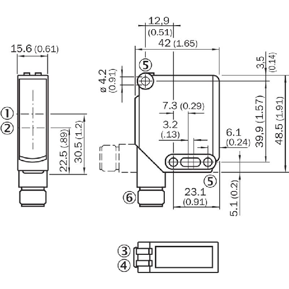 Cellule Bar. reflex PNP P=10m LR LO/DO / M12 4P (P250 inclus)-Lire la description
