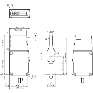 Cellule EAP pour convoyeurs PNP P=1m LO/DO-Lire la description