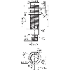 Cellule EAP M18 NPN P=300mm Pot. LO/DO Inox Axial / M12 4P