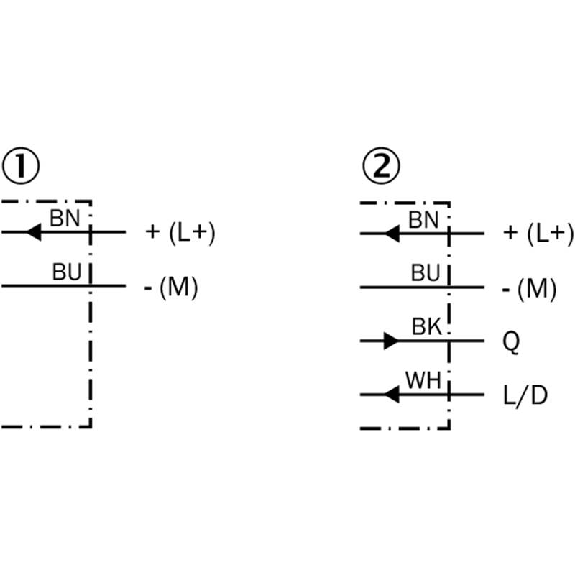 Cellule Barrage M12 PNP P=5m IR LO/DO Métal Axial / Câble 2m-Lire la description