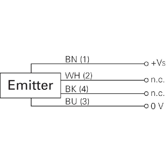 Cellule Barrage (E) Laser P=8m Plast. 31*43*14 / M08 4P-Lire la description