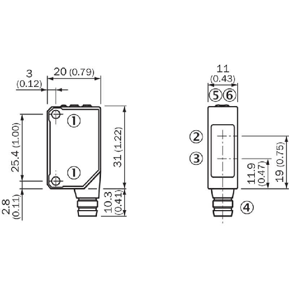 Cellule Bar. reflex transp. NPN P=3m LR LO/DO / M08 4P Cellule Bar. reflex transp. NPN P=3m LR LO/DO / M08 4P-Lire la description