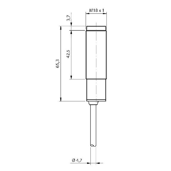 Cellule Barrage (R) M18 NPN LO/DO Métal Axial / Câble 2m Cellule Barrage (R) M18 NPN LO/DO Métal Axial / Câble 2m-Lire la description