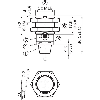 Cellule Directe M18 NPN P=550mm PinPoint LO Métal Axial / Câble 2m
