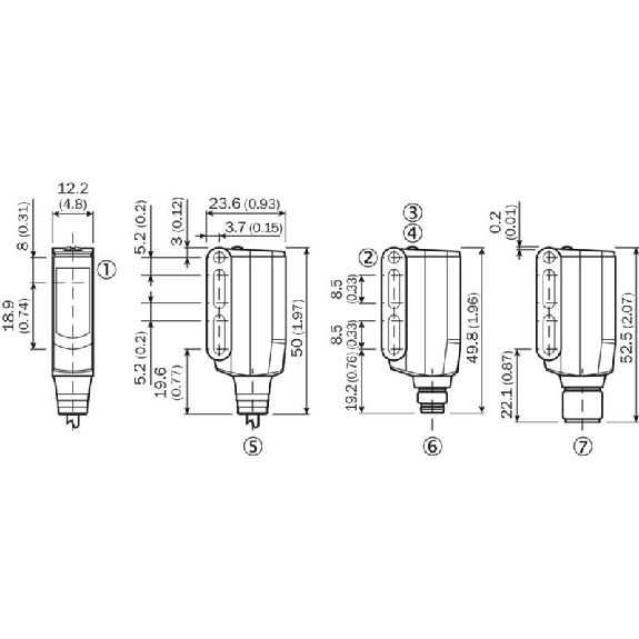 Cellule Barrage (E+R) NPN P=10m PinPoint LO/DO E. test / Câble 2m Cellule Barrage (E+R) NPN P=10m PinPoint LO/DO E. test / Câble 2m-Lire la description